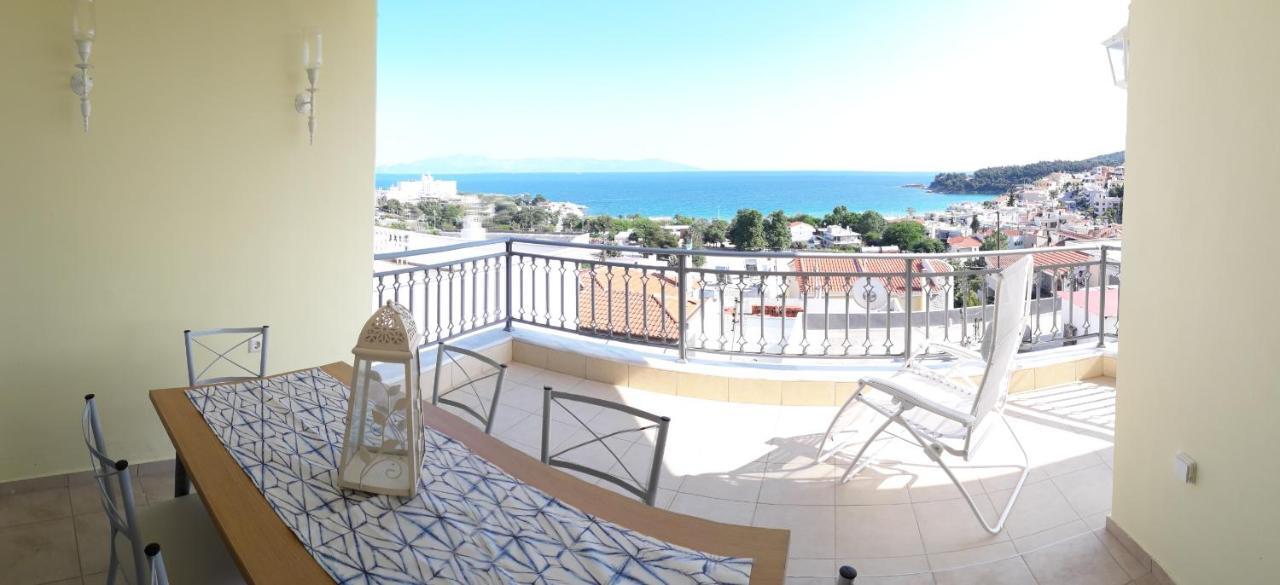 Great Sea View Apartment Kavála Kültér fotó