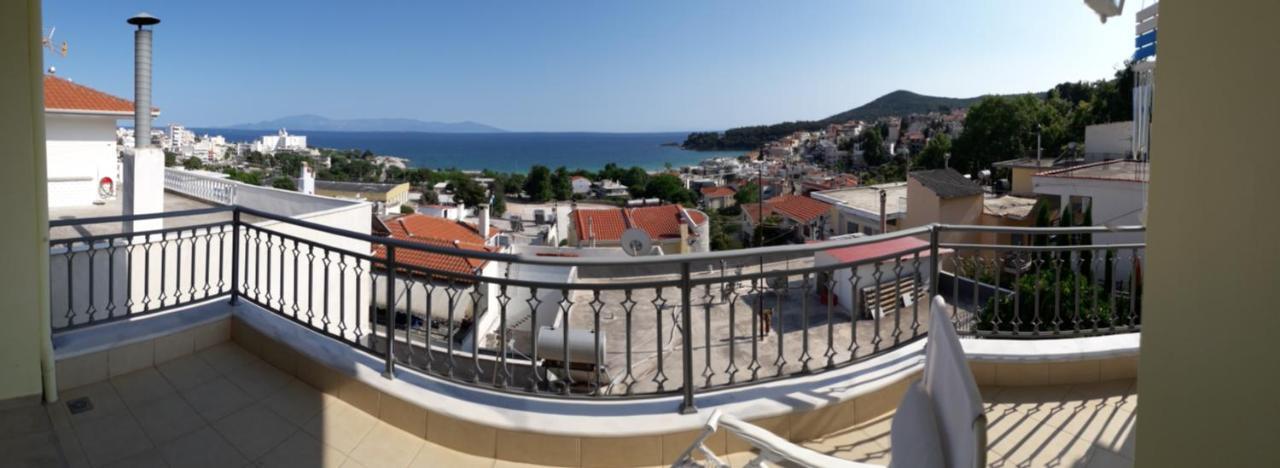 Great Sea View Apartment Kavála Kültér fotó
